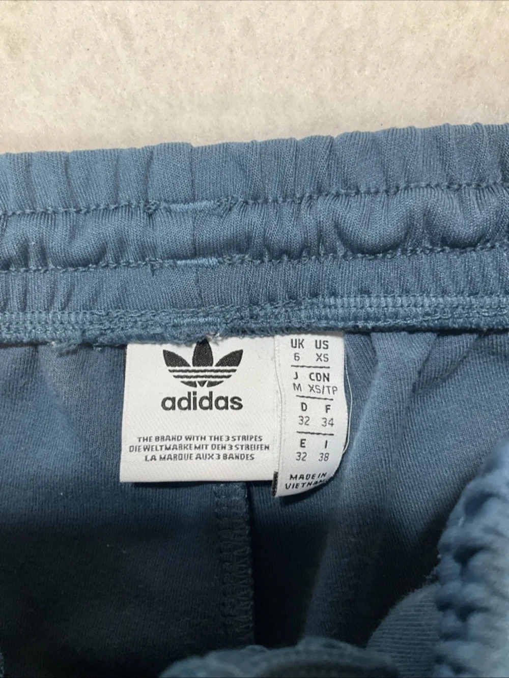 Adidas Track Pants Womens XS Blue Tiro Zip Pockets Trefoil Athletic Tapered Zip